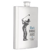 Personalized Funny Dad’s Birdie Juice Golf フラスク (右)