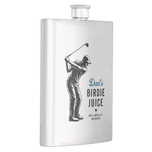 Personalized Funny Dad’s Birdie Juice Golf フラスク (右)
