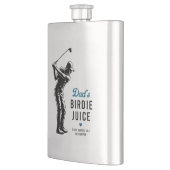 Personalized Funny Dad’s Birdie Juice Golf フラスク (左)