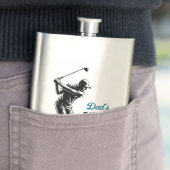 Personalized Funny Dad’s Birdie Juice Golf フラスク (インサイチュ)