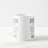 Personalized Funny Director Appreciation Gift コーヒーマグカップ (中央)