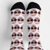 Personalized Funny Faces Socks Photo Face Socks  ソックス (上部)
