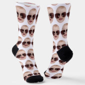 Personalized Funny Faces Socks Photo Face Socks  ソックス (傾斜あり)
