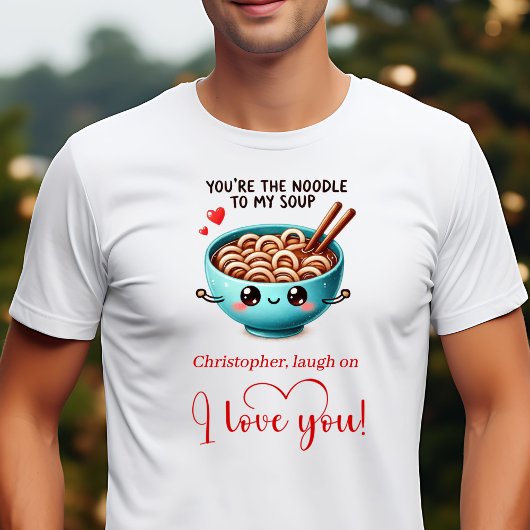 Personalized Funny Food I Love You Gift T-Shirt Tシャツ
