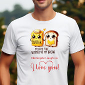 Personalized Funny Food Love Gift Valentine TShirt Tシャツ