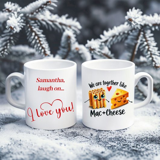 Personalized Funny Food Mug I Love You Gift コーヒーマグカップ
