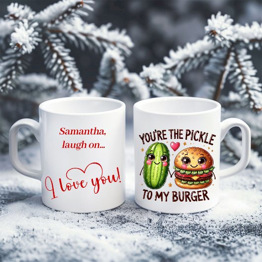 Personalized Funny Food Mug Valentine Gift for Her コーヒーマグカップ
