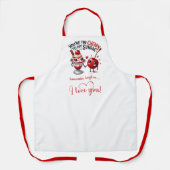 Personalized Funny Food Romantic Valentine Apron エプロン (正面)