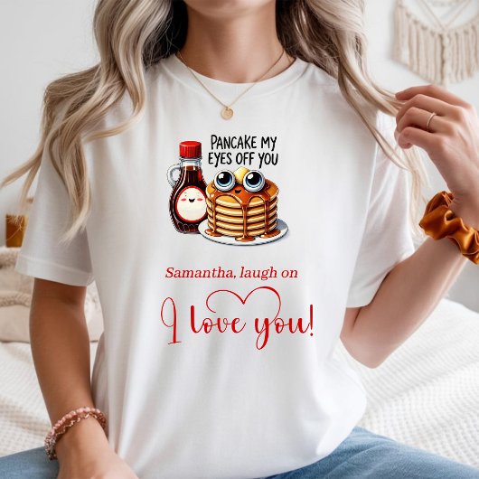 Personalized Funny Food Romantic Valentine T Shirt Tシャツ
