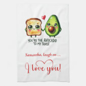 Personalized Funny Food Valentine Kitchen Towel キッチンタオル (縦)