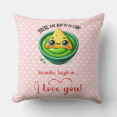 Personalized Funny Fruit Quote Valentine Pillow クッション (正面)