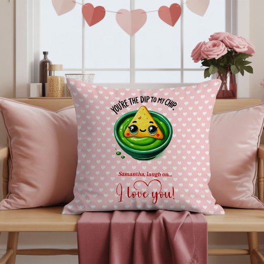 Personalized Funny Fruit Quote Valentine Pillow クッション