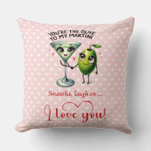 Personalized Funny Fruits Pun Valentine Gifts クッション (正面)