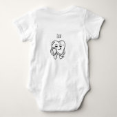  Personalized Funny Future Dentist Baby Bodysuite ベビーボディスーツ (裏面)
