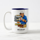 Personalized Funny Golf Fail Gift Mug ツートーンマグカップ (左)