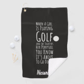 Personalized Funny Golf Gifts For Her Teen Girls ゴルフタオル (インサイチュ)