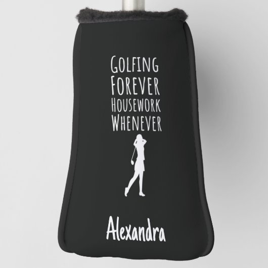 Personalized Funny Golfer Gifts For Her Women ゴルフヘッドカバー (回転90)