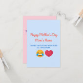 Personalized Funny Happy Mothers Day Greeting カード (正面/裏面インサイチュ)