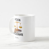 Personalized funny  law graduate  コーヒーマグカップ (正面左)