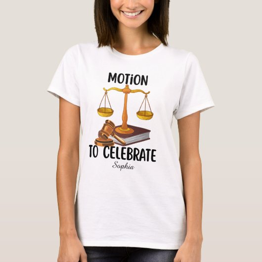 Personalized funny  law graduate  tシャツ (正面)
