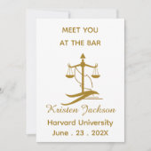 Personalized funny law school graduation  招待状 (正面)