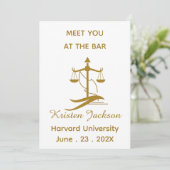 Personalized funny law school graduation  招待状 (スタンド正面)