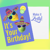 Personalized Funny Lemon Lime  カード