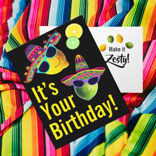 Personalized Funny Lemon Lime  カード