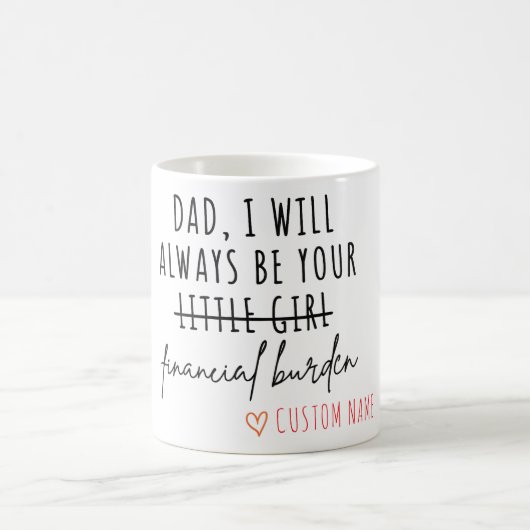 Personalized Funny Mug for Dad コーヒーマグカップ (中央)