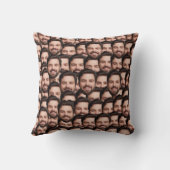 Personalized Funny Overlapping Face Photo  クッション (裏面)