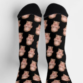 Personalized Funny Photo Face Socks ソックス (上部)