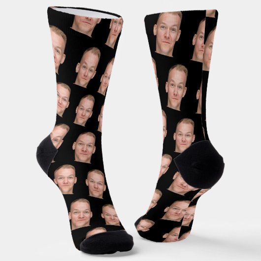 Personalized Funny Photo Face Socks ソックス (傾斜あり)