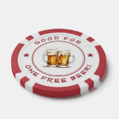 Personalized Funny Photo Good For One Beer Bar ポーカーチップ (シングル)