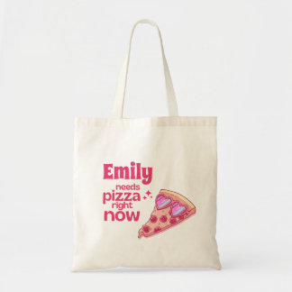 Personalized Funny Pizza Love Gift Tote Bag トートバッグ