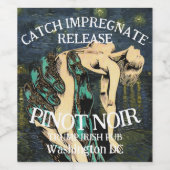 Personalized Funny Prescription Trump Republican ワインラベル (シングルラベル)