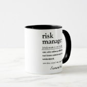 Personalized Funny Risk Manager Definition マグカップ (正面右)