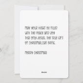 Personalized Funny Santa Christmas greeting card  シーズンカード (裏面)
