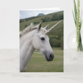 Personalized Funny Unicorn Birthday カード (正面)