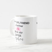 Personalized funny valentines day 2026 love quote コーヒーマグカップ (正面左)