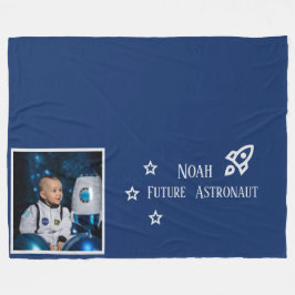 Personalized Future Astronaut Kids フリースブランケット
