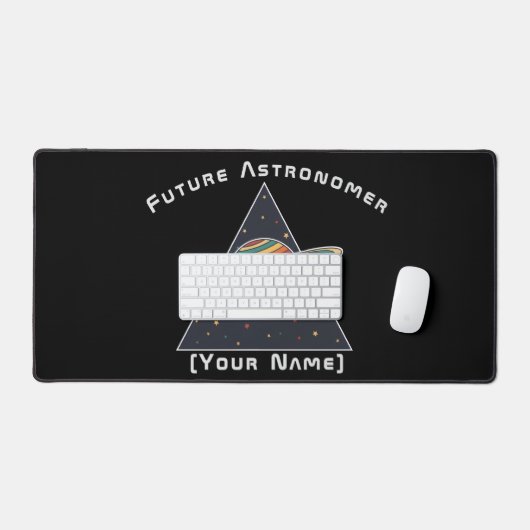 Personalized Future Astronomer Desk Mat デスクマット (キーボード&マウス)