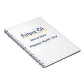 Personalized Future CA Notebook – Custom Name Exam ノートブック (右側)
