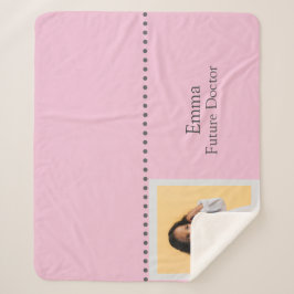 Personalized Future Doctor Kids with Name & Photo シェルパブランケット