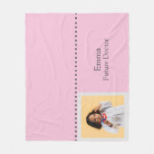 Personalized Future Doctor Kids with Name & Photo フリースブランケット (正面)