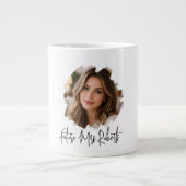 Personalized Future Mrs- Bride to Be Engagement ジャンボコーヒーマグカップ (正面)