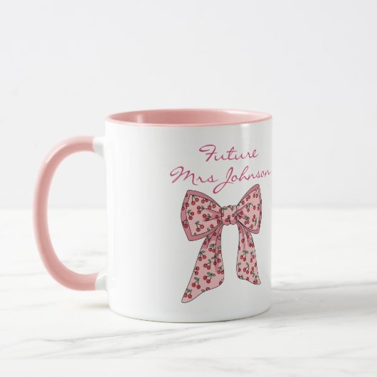 Personalized future Mrs Mug マグカップ (左)