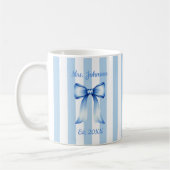 Personalized Future Mrs. Mug, Custom Engaged Mug コーヒーマグカップ (左)