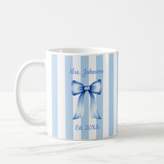 Personalized Future Mrs. Mug, Custom Engaged Mug コーヒーマグカップ (左)