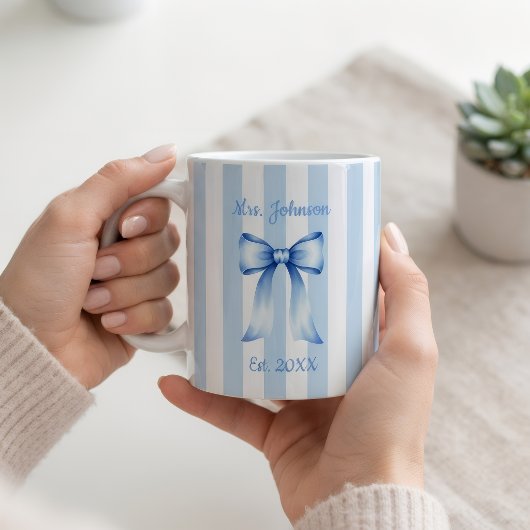 Personalized Future Mrs. Mug, Custom Engaged Mug コーヒーマグカップ