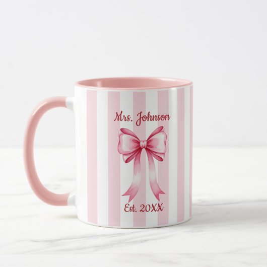 Personalized Future Mrs. Mug, Custom Engaged Mug マグカップ (左)